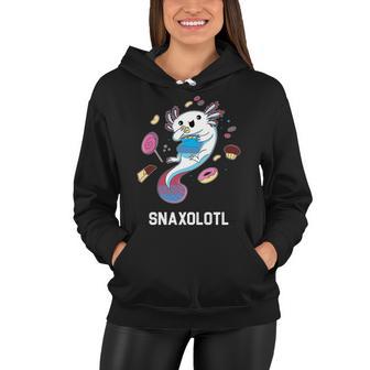 Snaxolotl Axolotl Donuts Cupcakes Candy Junk Food Women Hoodie - Monsterry