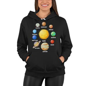Solar System Planets Tshirt Women Hoodie - Monsterry DE