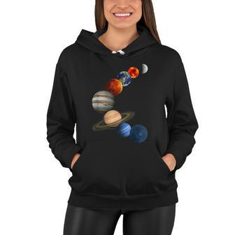 Solar System The Planets In Our Galaxy Women Hoodie - Monsterry DE