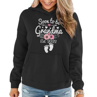 Soon To Be Grandma 2022 Mothers Day For New Grandma Women Hoodie Graphic Print Hooded Sweatshirt - Thegiftio UK