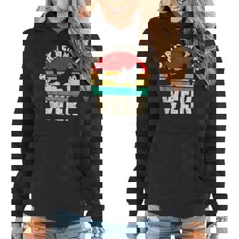 Sorry I Cant Its Week Funny Shark Ocean Women Hoodie - Thegiftio