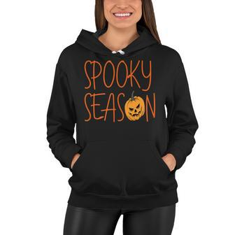 Spooky Season Cute Halloween Fall Season Women Hoodie - Seseable