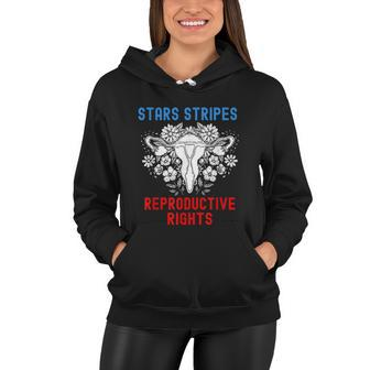 Stars Stripes Reproductive Rights Patriotic 4Th Of July V4 Women Hoodie - Monsterry