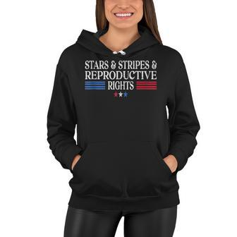 Stars Stripes Reproductive Rights Patriotic 4Th Of July V8 Women Hoodie - Seseable