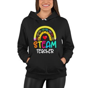 Steam Teacher Rainbow Pencil Back To School Women Hoodie - Monsterry
