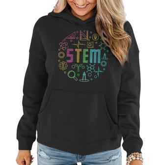 Stem Science Technology Engineering Math Teacher Gifts Women Hoodie Graphic Print Hooded Sweatshirt - Thegiftio UK