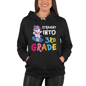 Straight Into 3Rd Grade Unicorn Back To School Women Hoodie - Monsterry UK