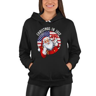 Summer Party Funny Christmas In July Women Hoodie - Monsterry CA