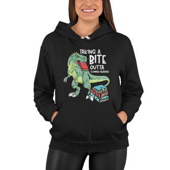 Summer Reading 2022 Oceans Of Possibilities Trex Dinosaur Women Hoodie - Monsterry