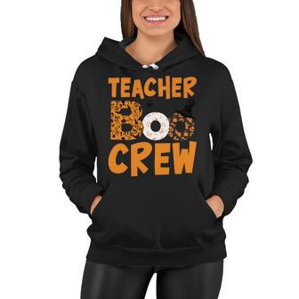 Teacher Boo Crew Happy Halloween Women Hoodie - Seseable
