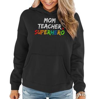 Teacher Mom Superhero Women Hoodie - Seseable