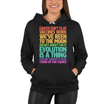 The Earth Isnt Flat Stand Up For Science Tshirt Women Hoodie - Monsterry AU