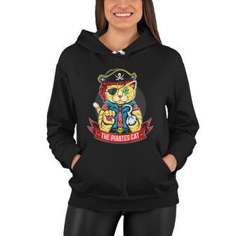 The Pirates Cat Fourth Of July American Independence Day Graphic Plus Size Shirt Women Hoodie - Monsterry DE