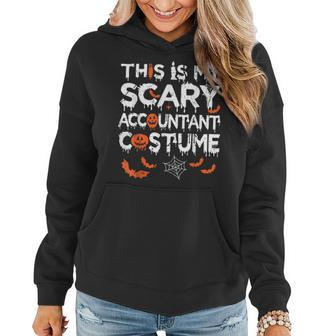 This Is My Scary Accountant Costume Funny Halloween Women Hoodie Graphic Print Hooded Sweatshirt - Thegiftio UK