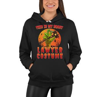 This Is My Scary Lawyer Costume Zombie Spooky Halloween Women Hoodie - Seseable