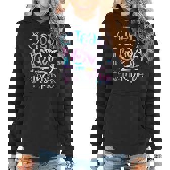 Tie Dye Teach-Love Inspire Back To School Teacher Women Hoodie - Thegiftio UK