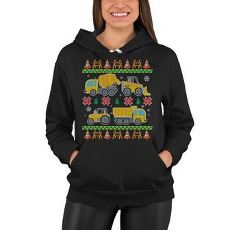 Tractors And Bulldozers Ugly Christmas Sweater Tshirt Women Hoodie - Monsterry UK