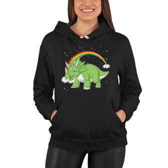 Triceratops Dinosaur Women Hoodie - Monsterry
