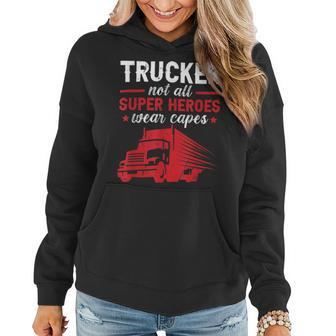 Trucker Trucker Accessories For Truck Driver Motor Lover Trucker_ V16 Women Hoodie - Seseable