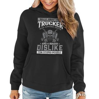 Trucker Trucker Accessories For Truck Driver Motor Lover Trucker_ V18 Women Hoodie - Seseable