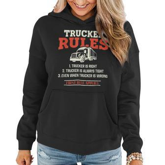 Trucker Trucker Accessories For Truck Driver Motor Lover Trucker_ V30 Women Hoodie - Seseable