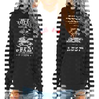 Trucker Truckers Mandate Freedom Stop The Coercion Usa Canada Flags Women Hoodie - Seseable