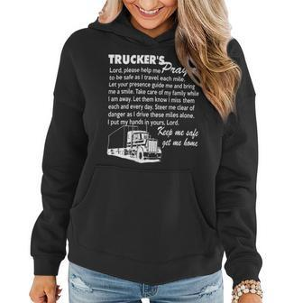 Trucker Truckers Prayer Truck Driver For And T Shirt Women Hoodie - Seseable