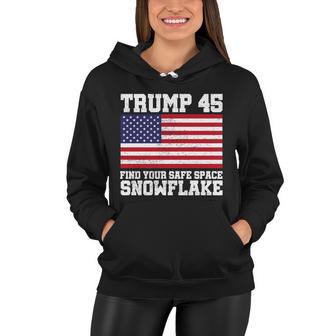 Trump 45 Find Your Safe Place Snowflake Tshirt Women Hoodie - Monsterry CA