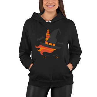 Unicorn Witch Hat Funny Halloween Quote Women Hoodie - Monsterry