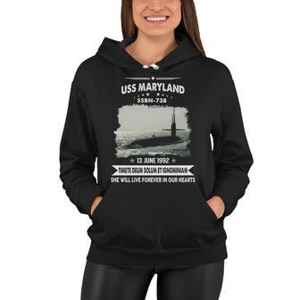 Uss Maryland Ssbn Women Hoodie - Monsterry AU