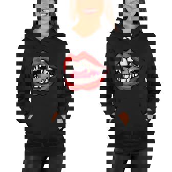 Vampire Mouth With The Most Attractive Vampire Design V2 Women Hoodie - Thegiftio