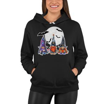 Vampire Witch Gnome Halloween Women Hoodie - Seseable
