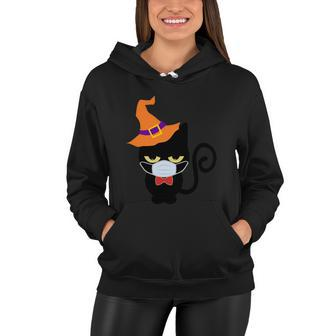 Vintage Halloween Witch Cat With Halloween Quote Women Hoodie - Monsterry CA