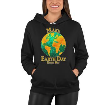 Vintage Make Earth Day Every Day Tshirt V2 Women Hoodie - Monsterry