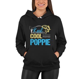 Vintage Reel Cool Poppie Fishing Daddy Women Hoodie - Monsterry CA