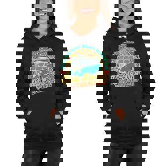 Vintage Retro Vw Bus Keep Moving Forward Sunshine Women Hoodie - Monsterry