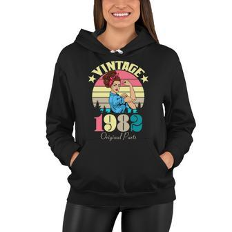 Vintage Rosie The Riveter 1982 Original Parts 40Th Birthday Women Hoodie - Monsterry CA