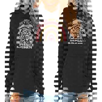 Welcome Back To School Kindergarten Teacher Rainbow Leopard Women Hoodie - Thegiftio