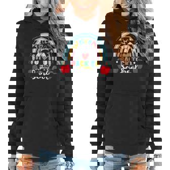 Welcome Back To School Rainbow First Day Of School Teachers Women Hoodie - Thegiftio UK