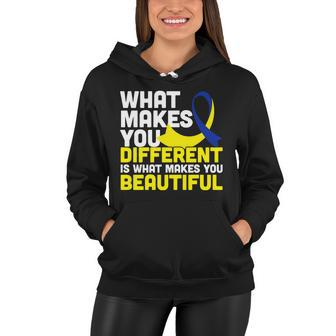 What Makes You Different Down Syndrome Awareness Tshirt Women Hoodie - Monsterry