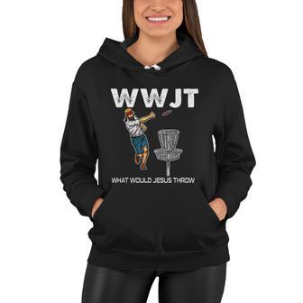 What Would Jesus Throw Golf Disc Women Hoodie - Monsterry DE