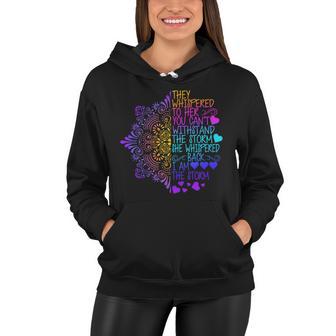 Whispered Back I Am The Storm Floral Tshirt Women Hoodie - Monsterry AU