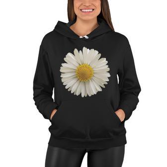 White Daisy Women Hoodie - Monsterry