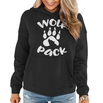 Wolf Pack Wolf Family Matching Women Hoodie Graphic Print Hooded Sweatshirt - Thegiftio UK