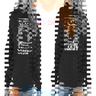 Womens Proud Army Grandma My Favorite Soldier Calls Me Grandma Women Hoodie - Thegiftio