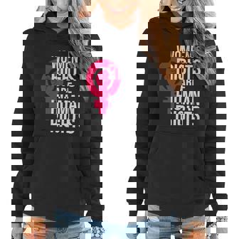 Womens Rights Are Human Rights Feminist Graphic Design Printed Casual Daily Basic Women Hoodie - Thegiftio