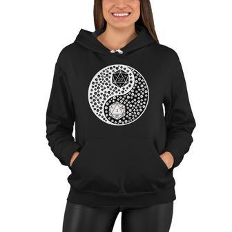 Ying Yang D20 Dungeons And Dragons Tshirt Women Hoodie - Monsterry AU