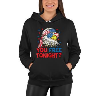 You Free Tonight Bald Eagle Mullet American Flag 4Th Of July Women Hoodie - Monsterry DE