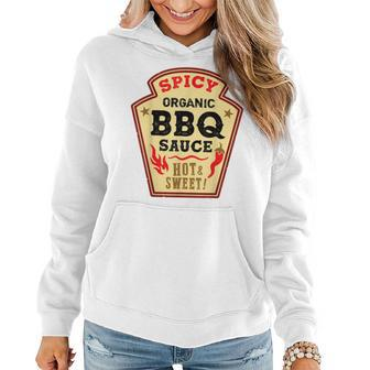 Bbq Sauce Hot Spicy Grill Ketchup Barbeque Halloween Costume V2 Women Hoodie Graphic Print Hooded Sweatshirt - Thegiftio UK
