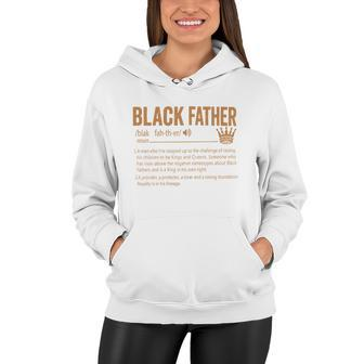 Black Father The Man The Myth The Legend Blackfather Dad Daddy Grandpa Grandfath Women Hoodie - Monsterry